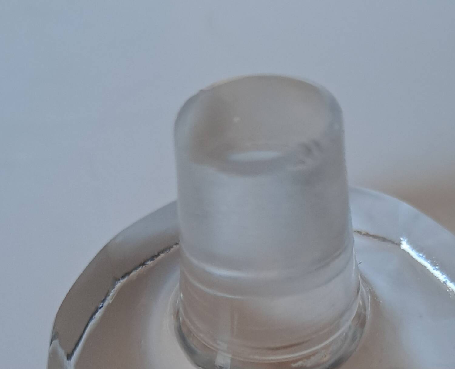 Cut crystal carafe Czechoslovakia