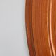 1970s Oval Wooden Mirror, Italy
