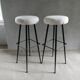Pair of high metal bar stools, 1960s