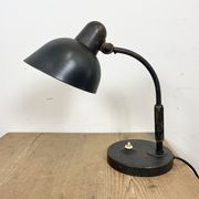 Lampe de table industrielle noire de Siemens, années 1930
