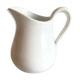 Pichet à lait ancien en porcelaine blanche épaisse