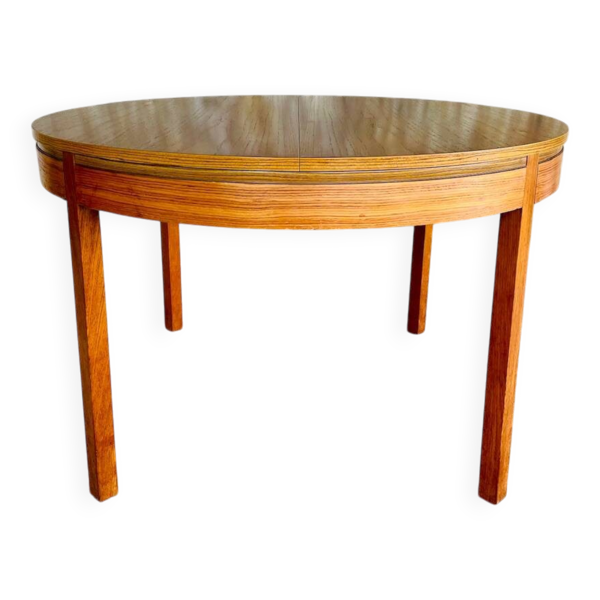 Table a manger extensible en teck, allonge papillon par Van Pelt circa 1960