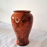 Glazed ceramic vase with marbled effect — vintage retro decor