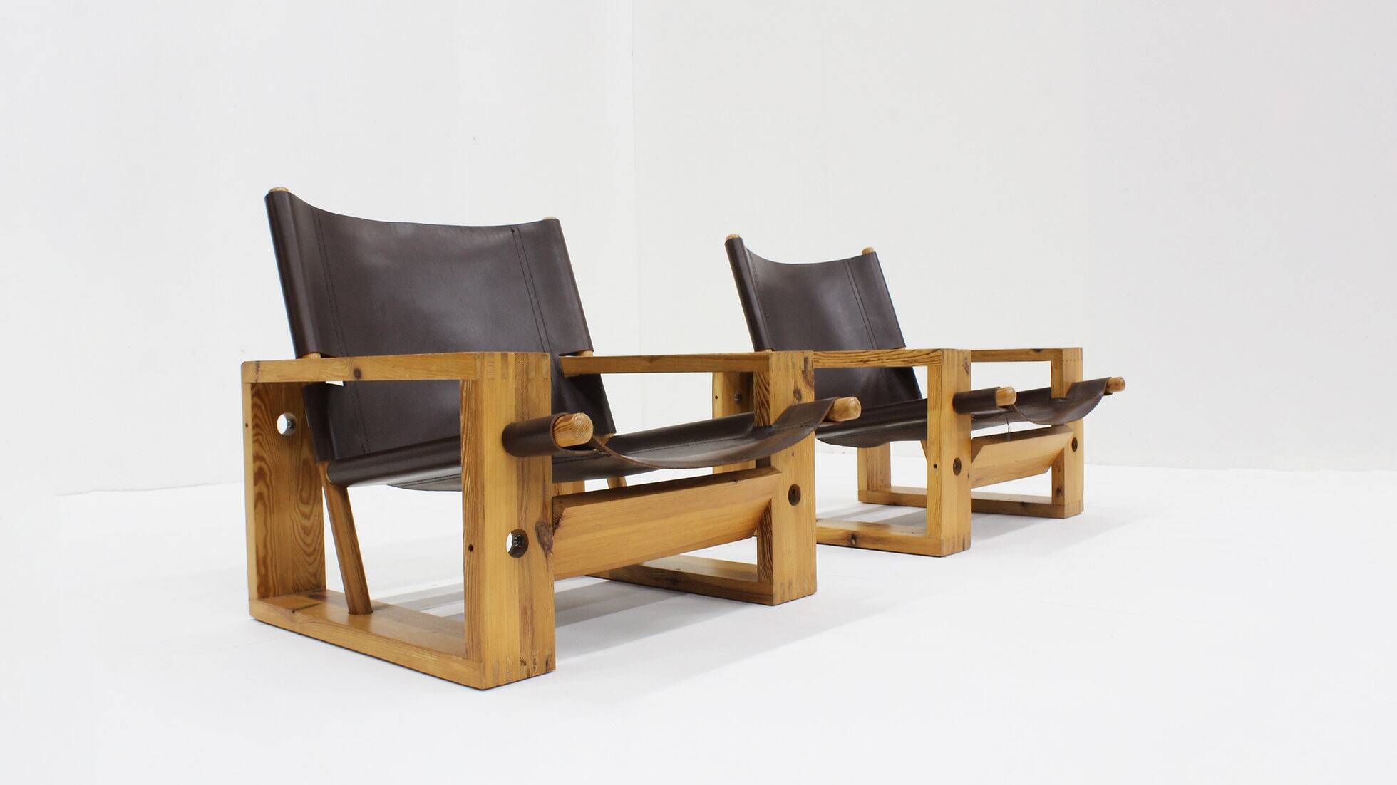 Ate van Apeldoorn pair of lounge chairs for Houtwerk Hattem, Netherlands 1960s