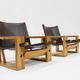 Ate van Apeldoorn pair of lounge chairs for Houtwerk Hattem, Netherlands 1960s