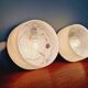 Holophane industrial ceiling light in white and transparent opaline glass (7 available)