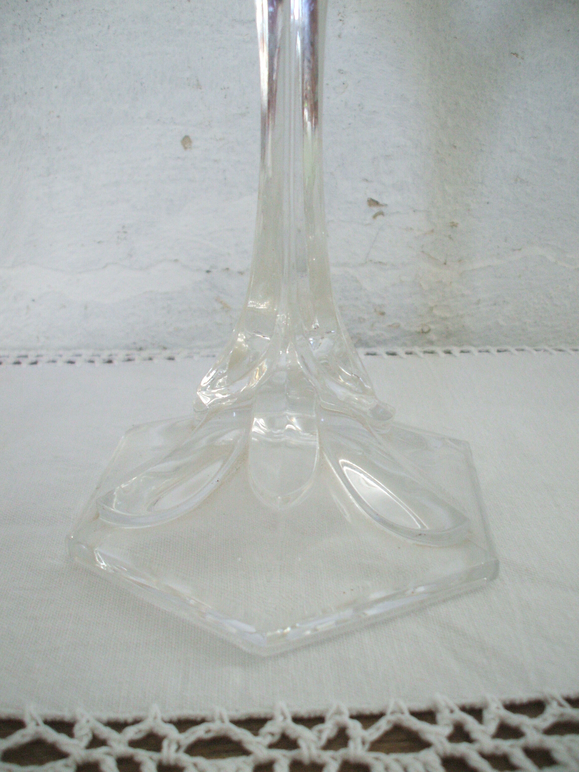Glass candlestick