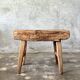 Small organic bench in blond Asian teak quadripod - Tujuh