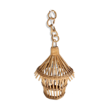 Cage rattan chandelier