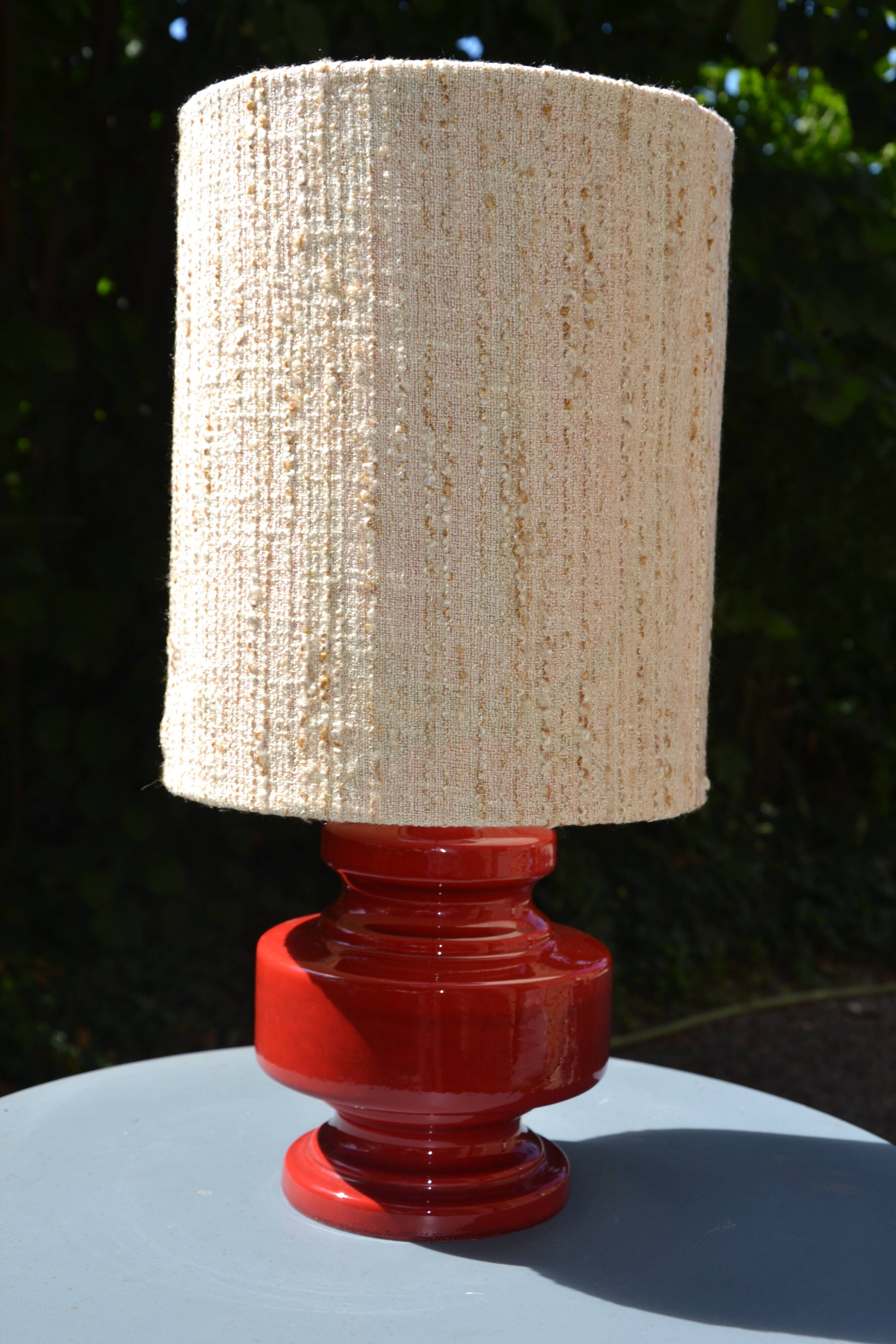 70s lamp with redone lampshade