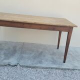 Old rustic farmhouse table 1900 in oak and fir - 1m51