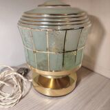 Art Deco glass lamp with touch control