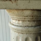White column in glazed earth