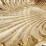 Brass tray in the shape of a shell. Spain, 1970s.