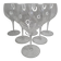 Villeroy and Boch crystal wine glasses, 23 cm