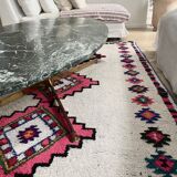 Marble and brass coffee table by Michel Kin (Arflex publisher)