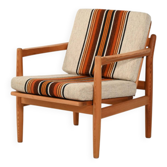 Norwegian pine armchair by Harry Moen
