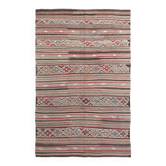 5x8 Faded Vintage Kilim Rug, Antique Home Decor, 154x244Cm