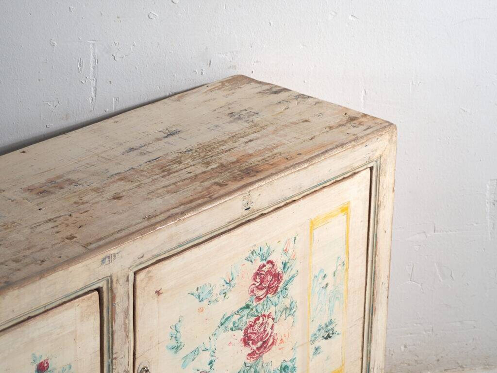 Antique buffet painted in pine wood – China, circa 1930