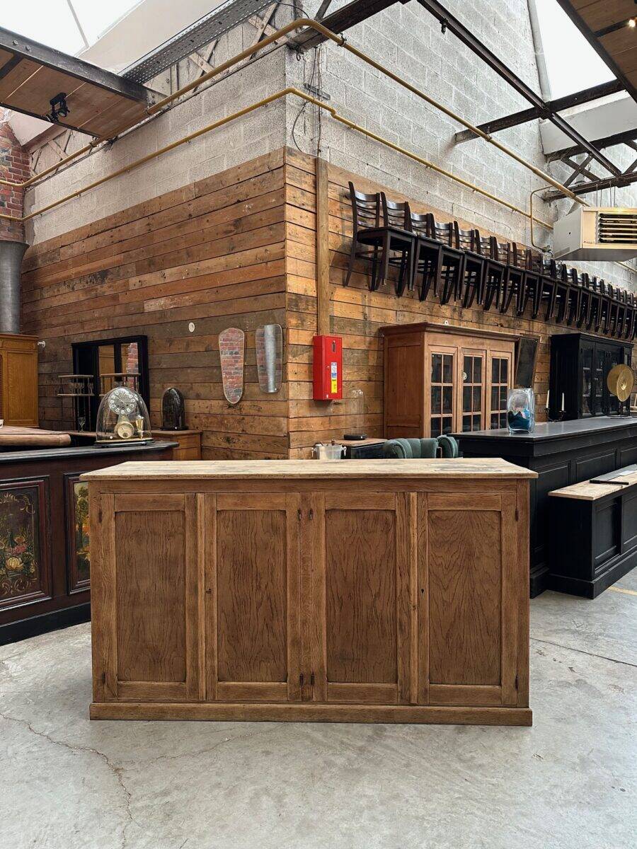 Early 20th-century oak workshop furniture