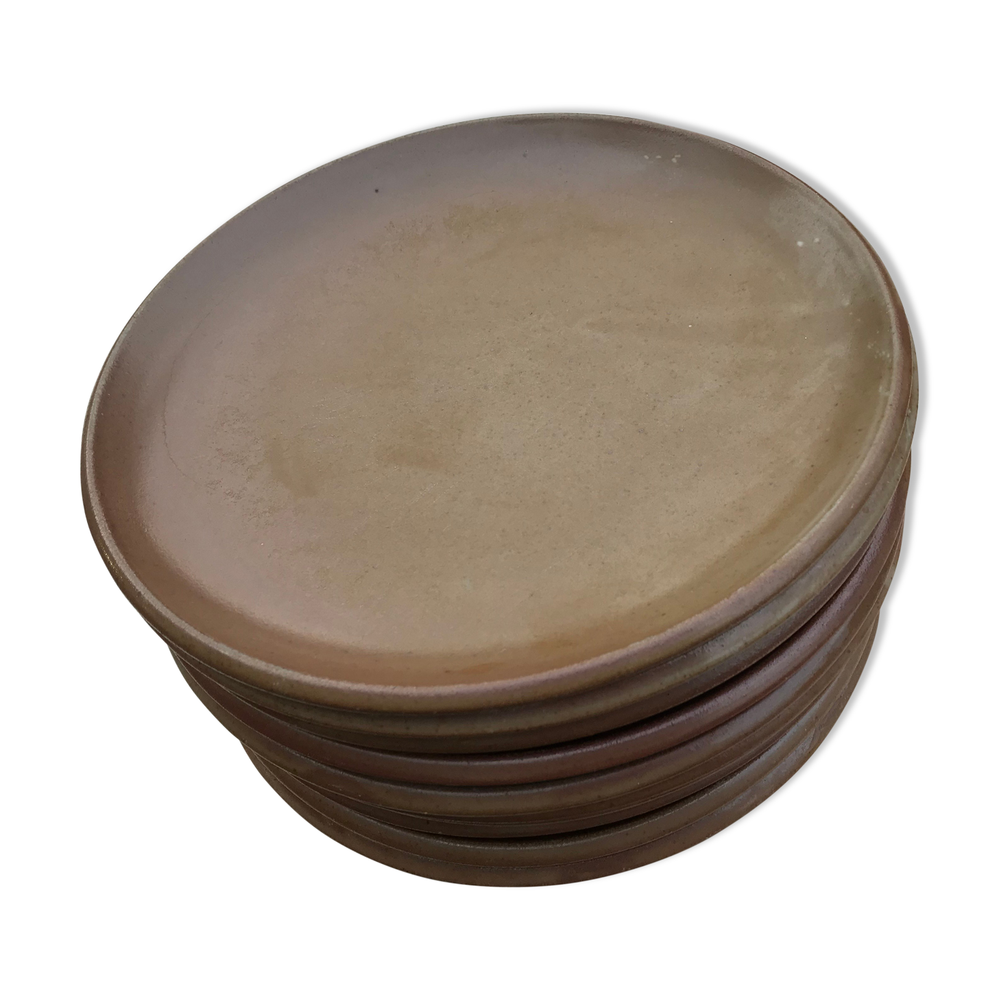 Lot of 10 Plates of Brenne Sandstone