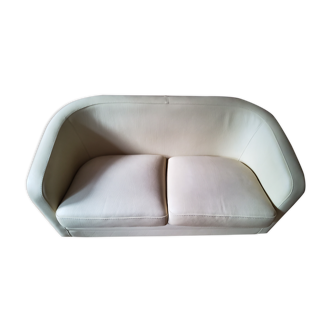 Duvivier sofa 2 seats in leather