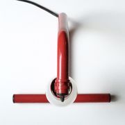 Red tubular lamp, 80s