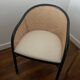 Cream white cannage armchair Cavallo The Socialite Family