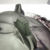 Topaz-Violet Cloud Glass Bowl or Centerpiece by Walther & Sohne, Germany