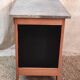 Parisian buffet in solid wood and enamelled sheet metal - mid 20th century.