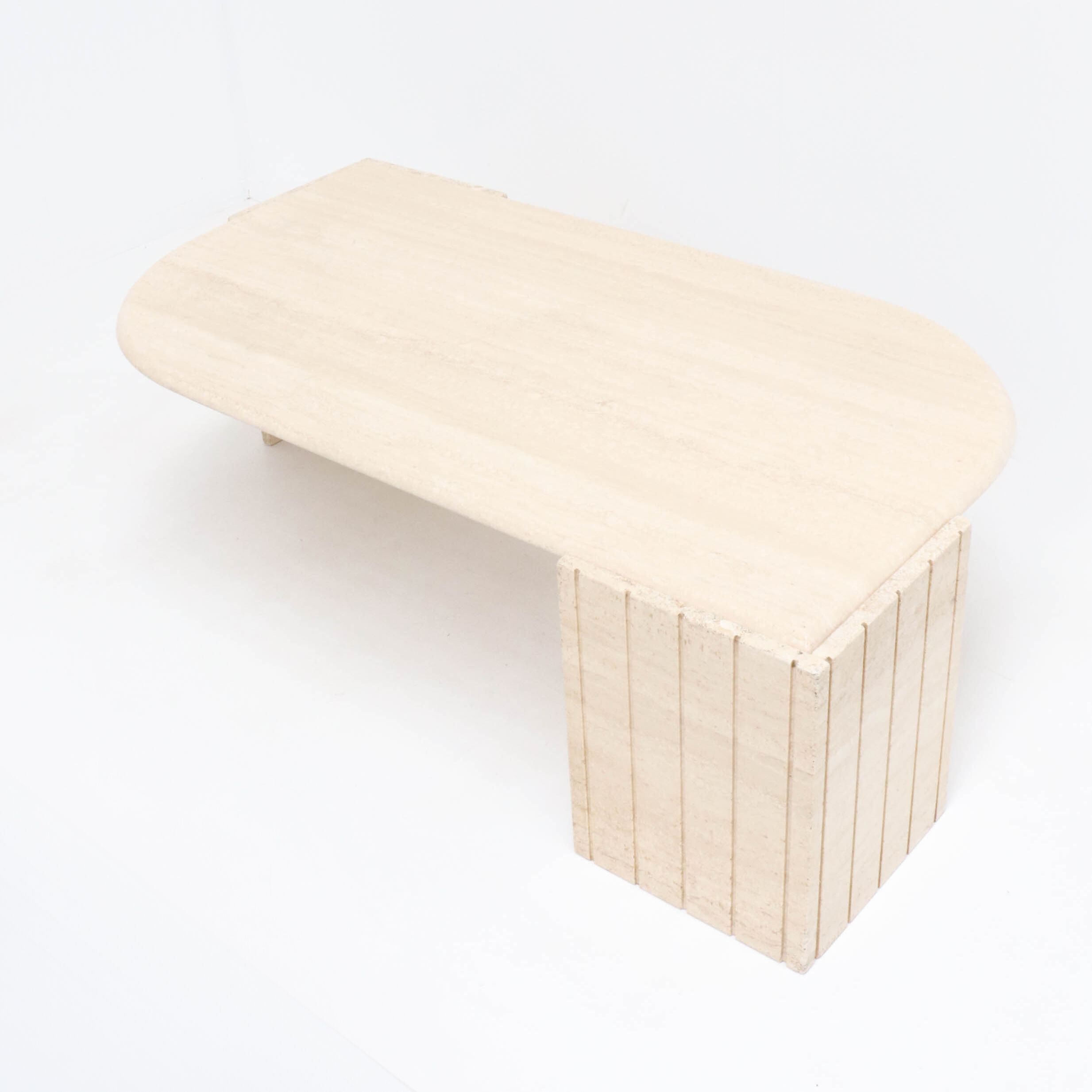 Vintage Italian Travertine Coffee Table
