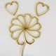9 vintage brass wall hooks by Herta Baller, Vienna, Austria, 1950s.