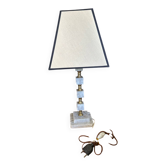 Lampe en marbre et laiton 1960