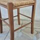 Tabouret paillé Français vintage