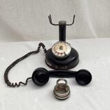 Old phone BCI model 1924 in metal and bakelite