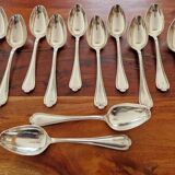 Ercuis - Set of 12 Sully table spoons - silver-plated metal