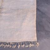 Moroccan rug Beni M'Rirt white - 177 x 264 cm
