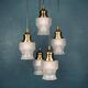 Mid-century glass cascade chandelier, Italy, 1970s.