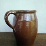 large enamelled stoneware pitcher