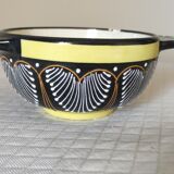 Breton bowl with ears signed HB Quimper