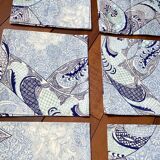 6 New "Trianon" Cotton Satin Napkins