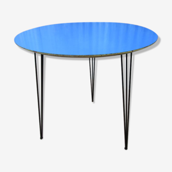 Table round blue imexcotra formica 1950