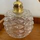 Old vintage glass globe lamp worked