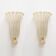 Pair of Murano Glass Wall Sconces with Gold Dust Inclusions