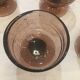 6 Biot blown glass cups