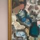 Original Swedish Oil on Canvas – "Family" by Gösta Falck – Signed – Vintage and Framed