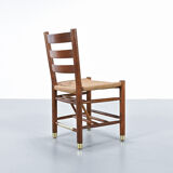 Viggo Hardie-Fischer, set of 6 Danish church chairs in oak for Sorø Møbelfabrik. 1950s