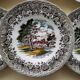6 deep plates Staffordshire Country Style model