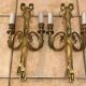 Paire d’appliques en bronze