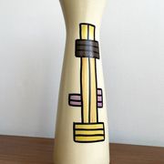 VEB Haldensleben 3148B Diabolo Vase - East German GDR Mid-Century Modern Cylindrical Design